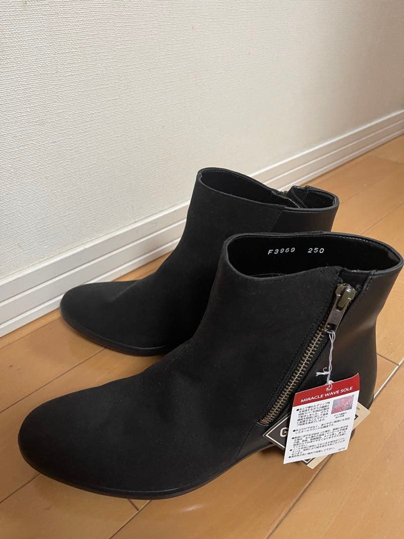 アサヒトップドライ　レインブーツ　25.0cmEEE ブラック　レディース