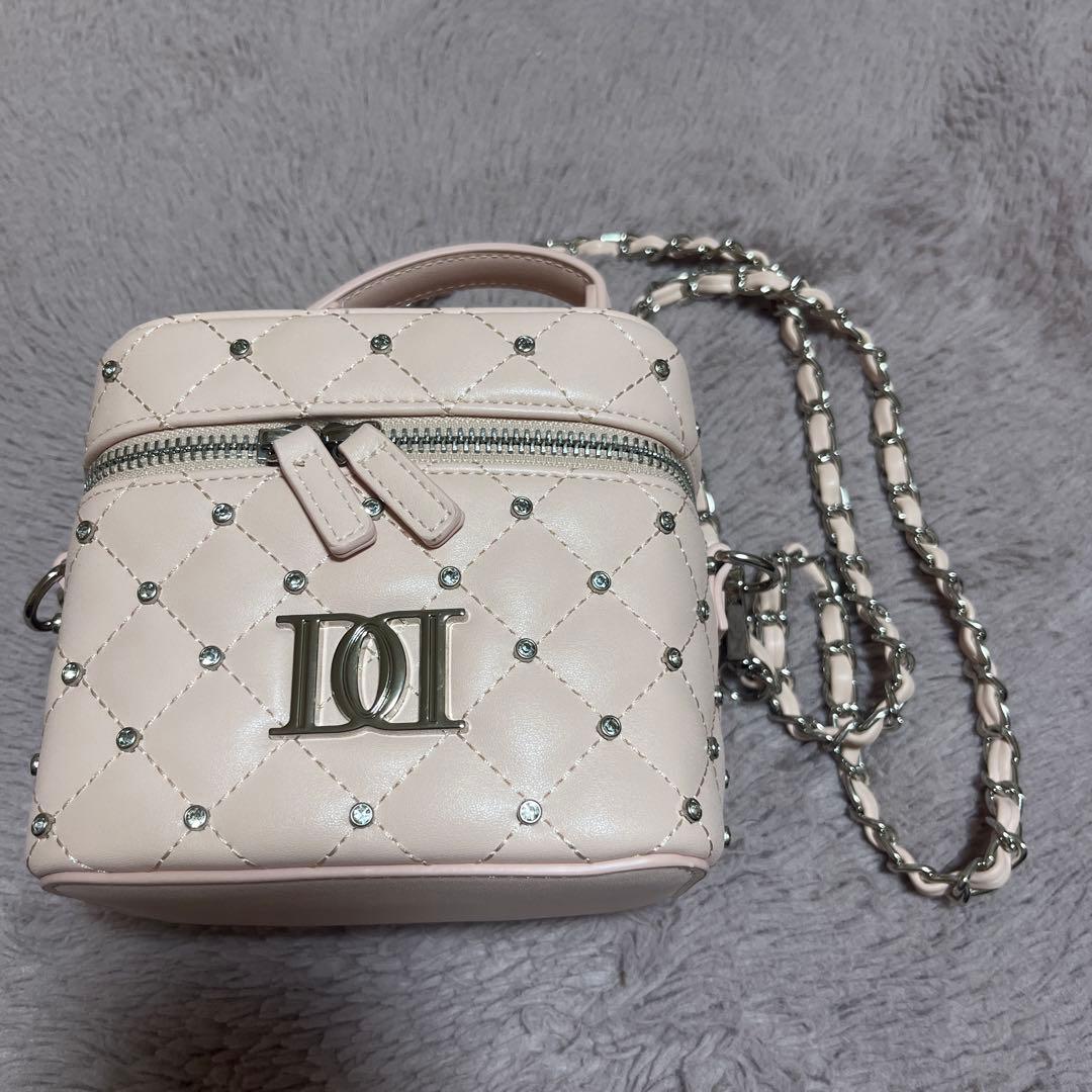 Darich ダーリッチ キルティングビジュースクエアミニバッグ PNK ピンク