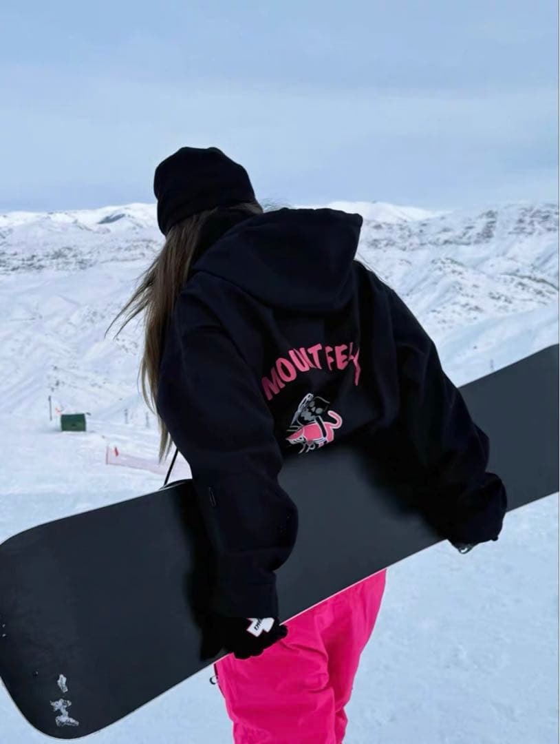 スノーボード パーカー 男女兼用防風3層フィルム入り ボンディング プルオーバー