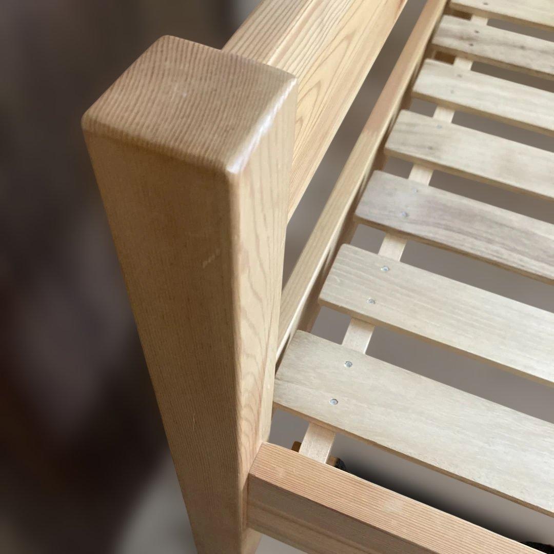 ★引取限定★ 無印良品 シングルベッドフレーム パイン材　収納ボックス×3