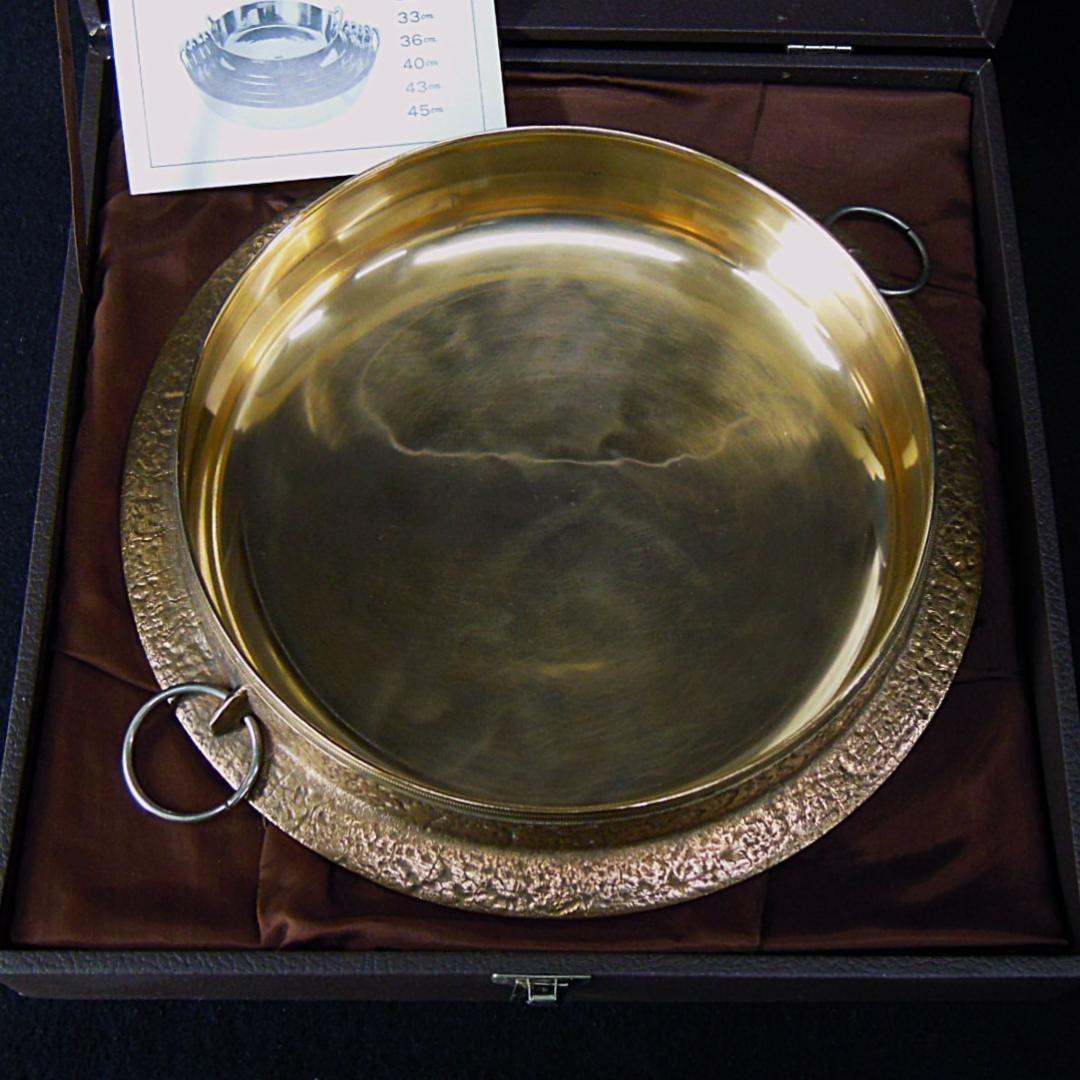 平井鋳造所 砲金鍋 すき焼鍋 1.85kg 在銘 美品 栞 化粧箱に訳有