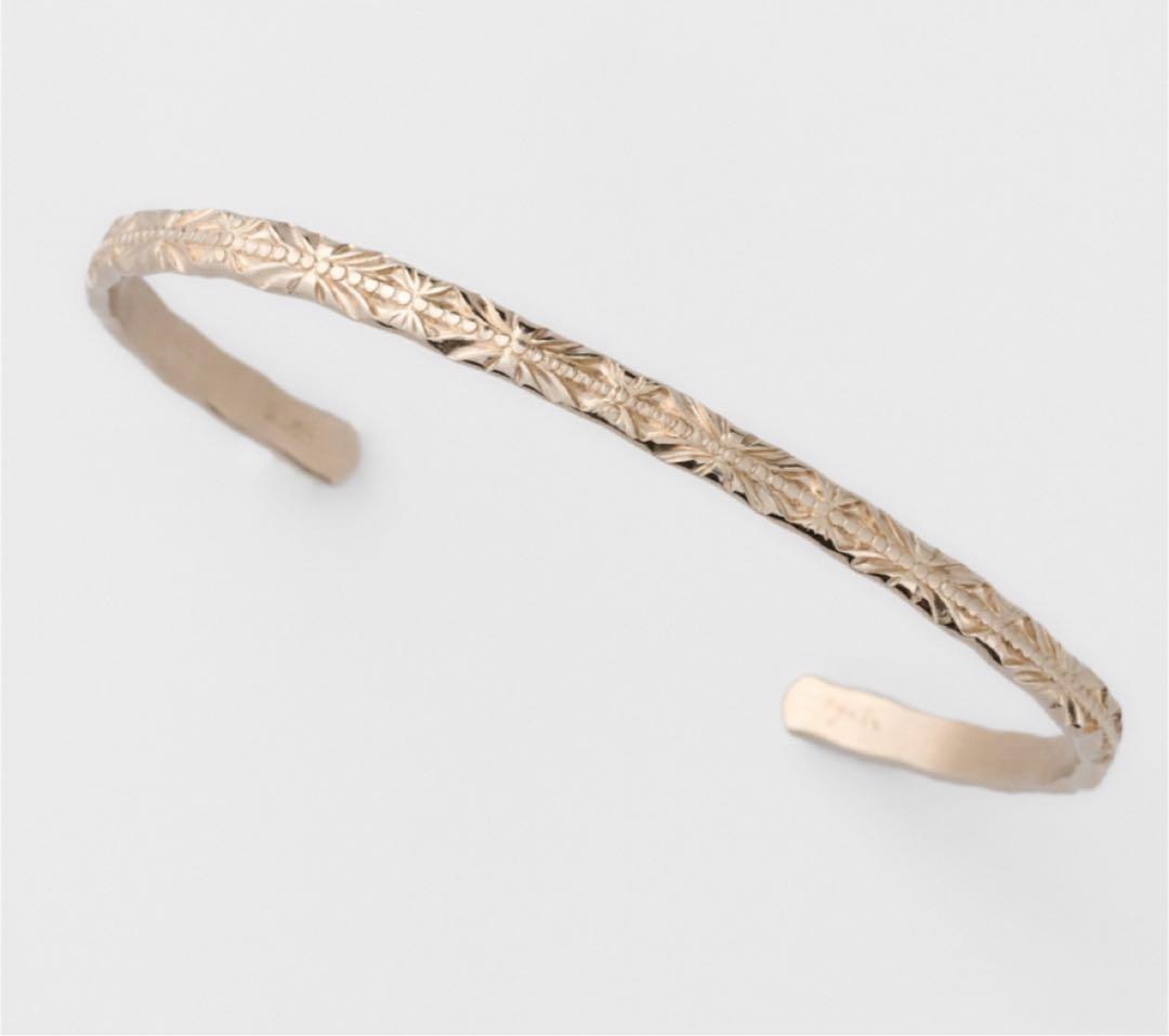 アガット　ゴールドバングル　agete