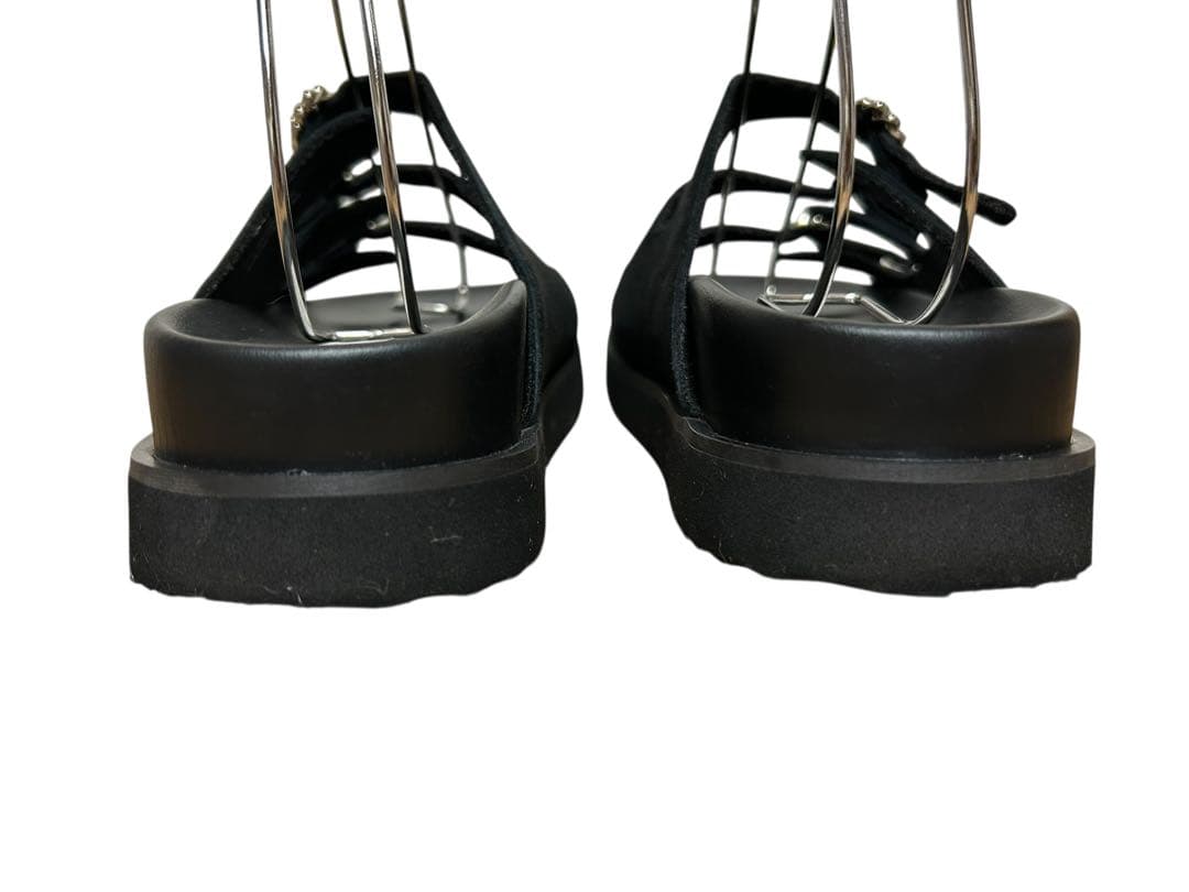 ユナイテッドアローズ 3ライン スエード ミュール サンダル 美品