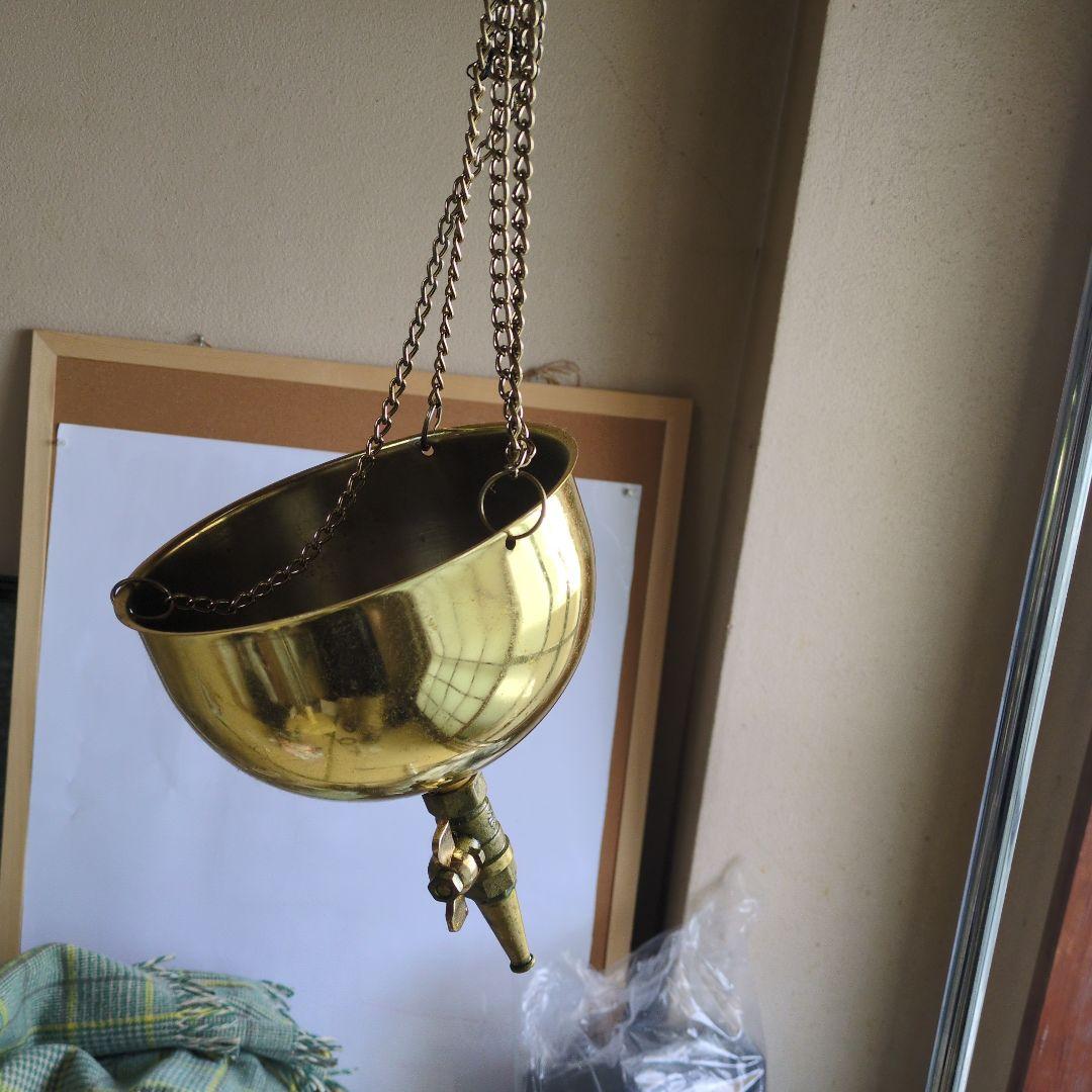 シロダーラのオイルポットとスタンド