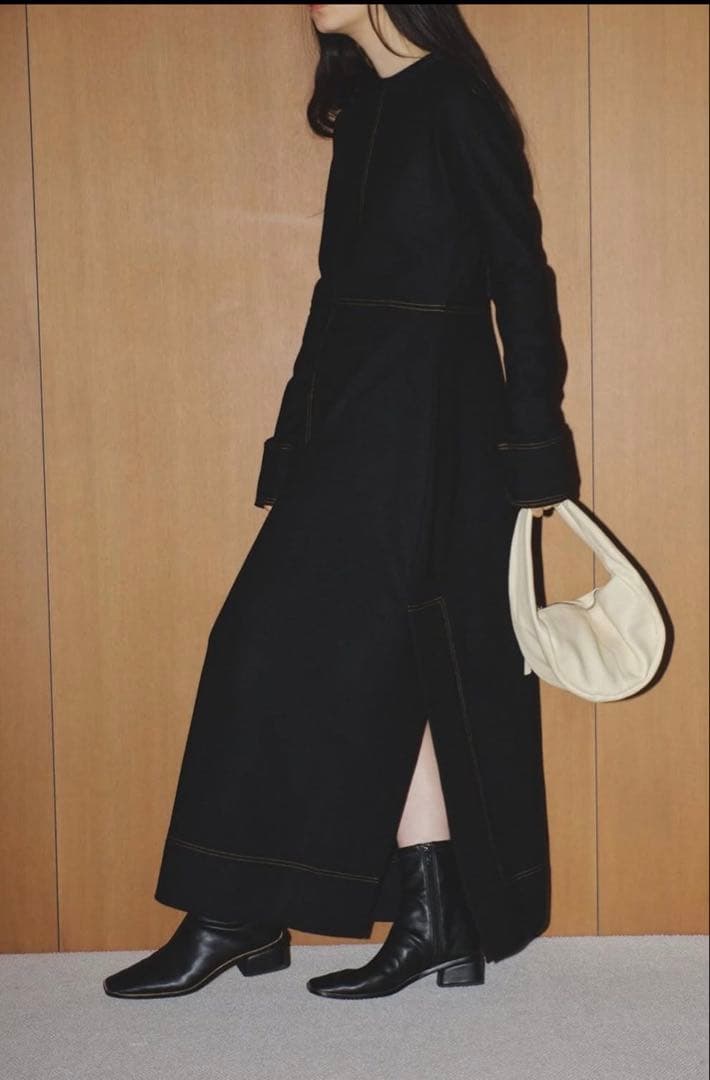 【美品】TODAYFUL ワンピース ジャージーバルーンドレス 黒