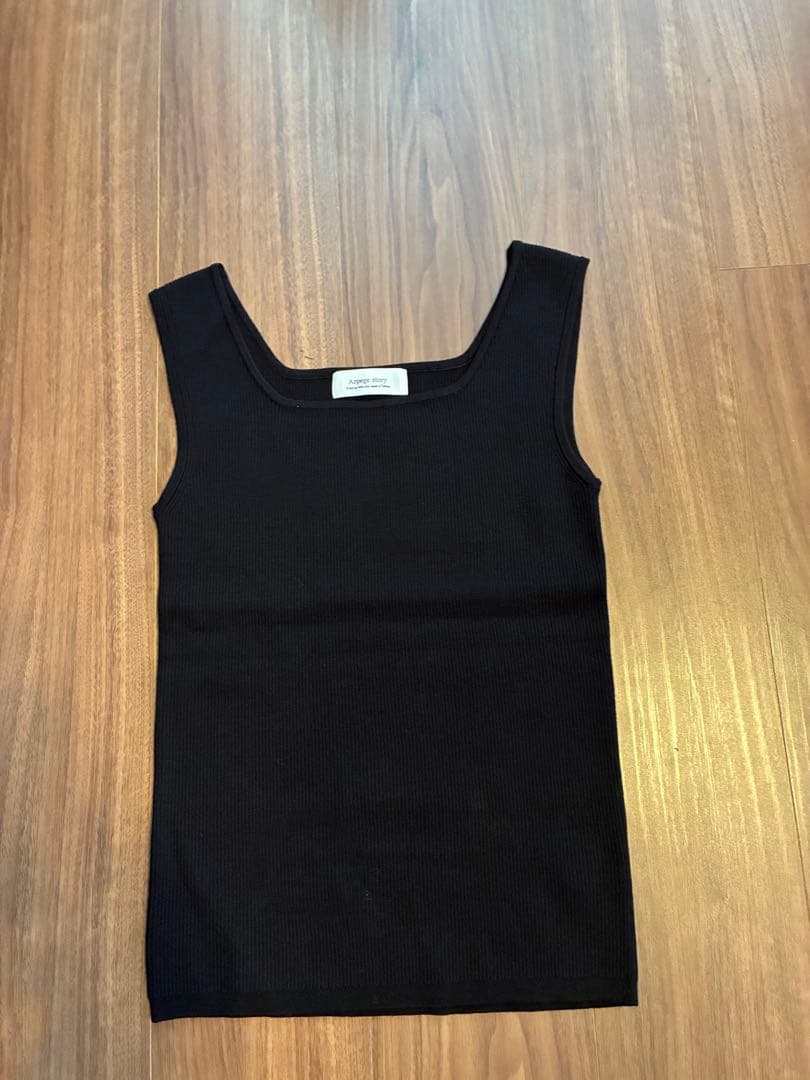 新品ArpegestoryアルページュストーリーロゴボタンVカーデアンサンブル黒