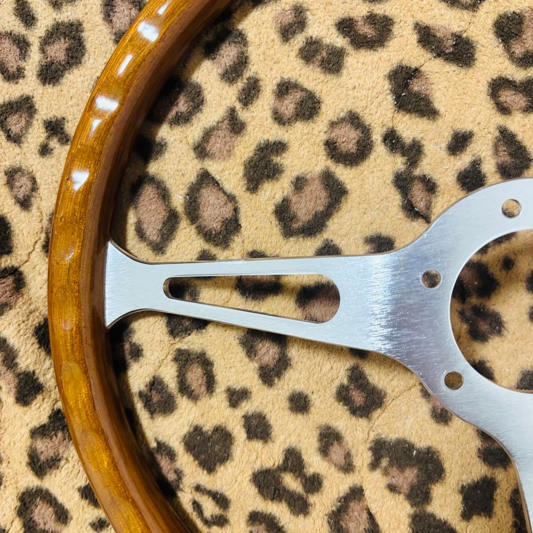 ウッドステアリング ウッドハンドル　車　ハンドル　ホーンボタン　カー用品