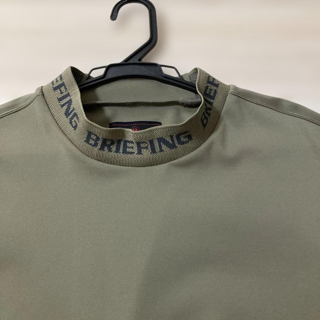 BRIEFING クルーネックシャツ Lサイズ オリーブ