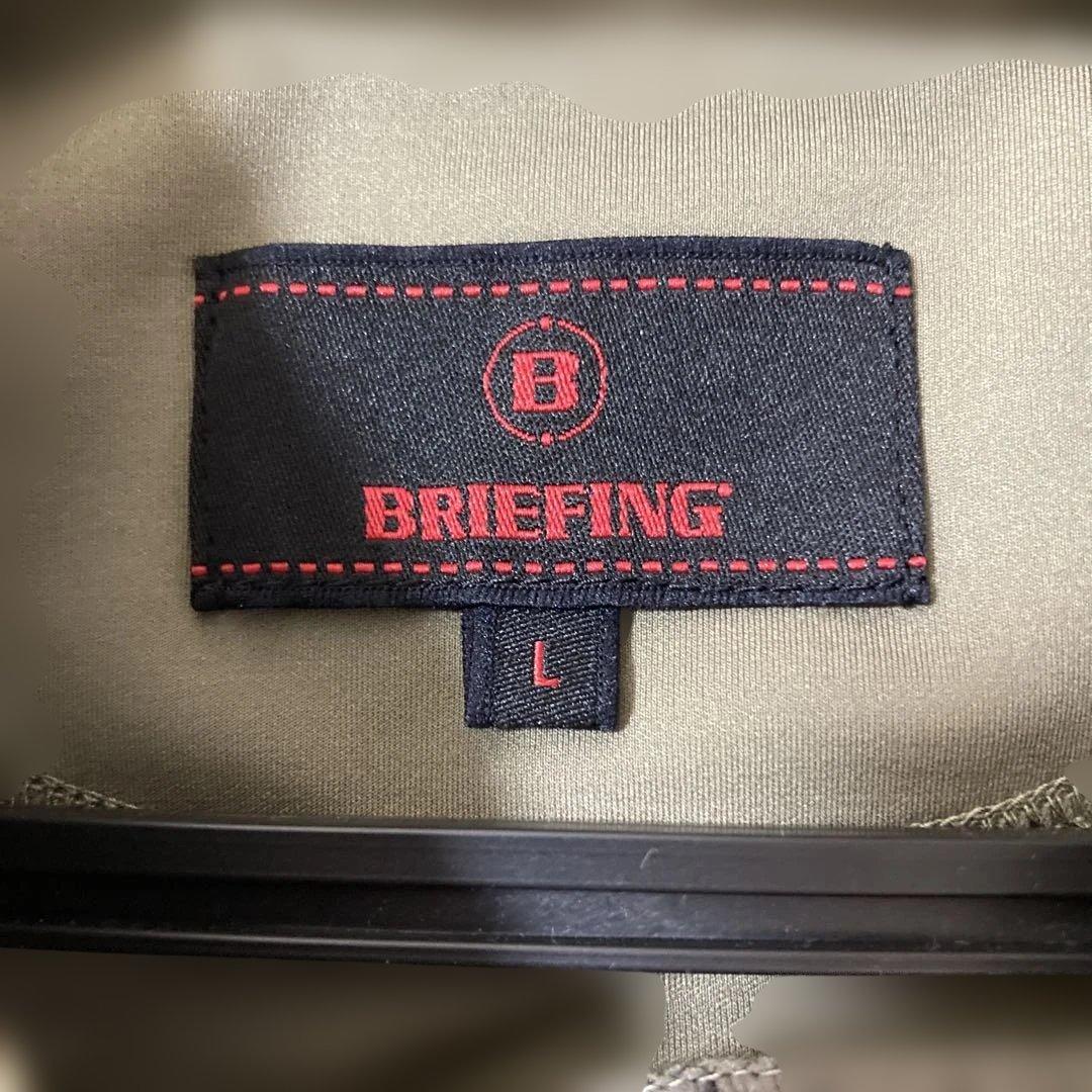 BRIEFING クルーネックシャツ Lサイズ オリーブ
