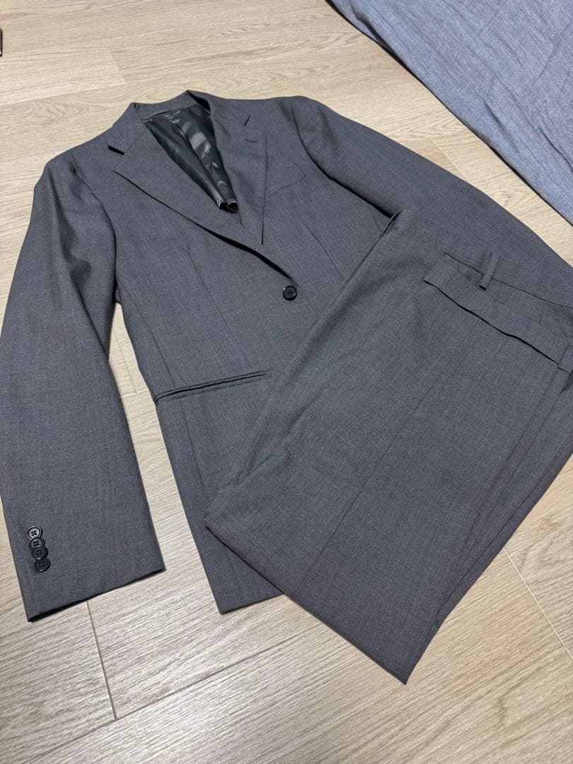 美品■UNITED ARROWS　スーツ　セットアップ上下　グレー灰　アローズ