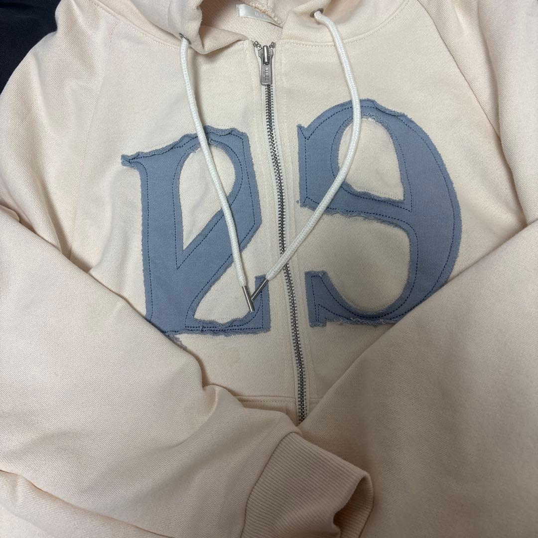 ILLGO 129 ロゴパーカー 韓国 クリーム Sサイズ