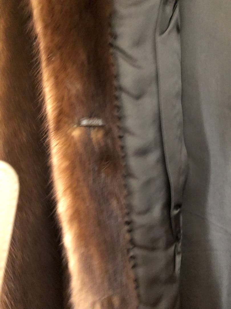 シュウオウ SAGA MINK ブラウン毛皮コート