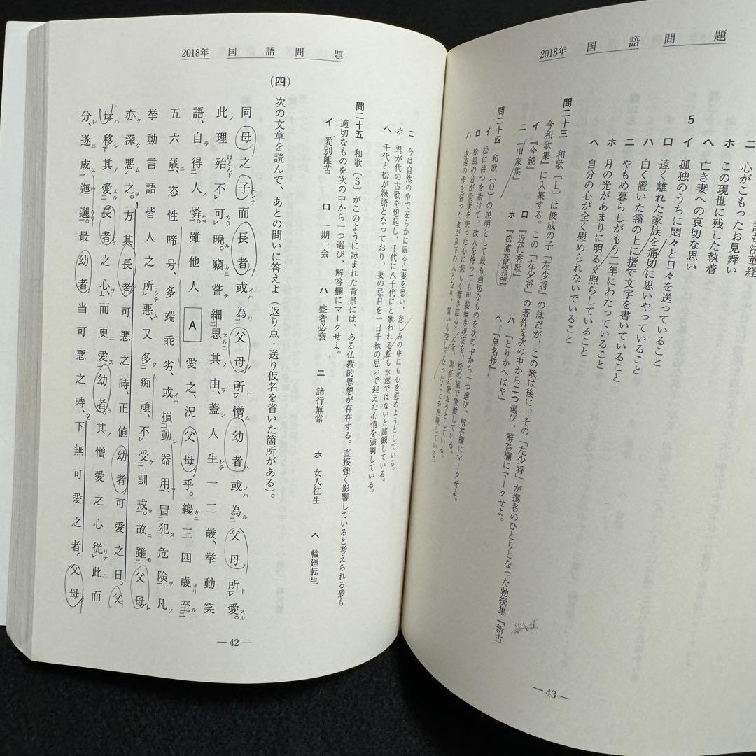 青本　早稲田大学　文学部　2005年～2022年　18年分　駿台予備学校