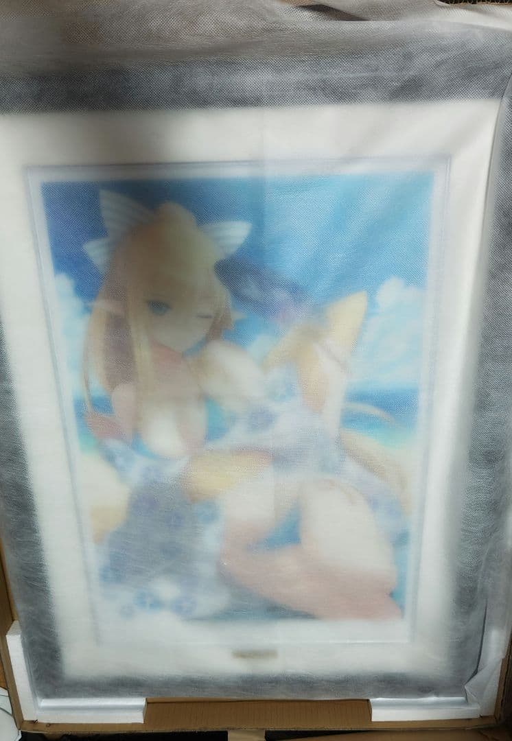 未使用『 Tony 版画　納涼の羽衣 』アールビバン　証明書付き　箱付き