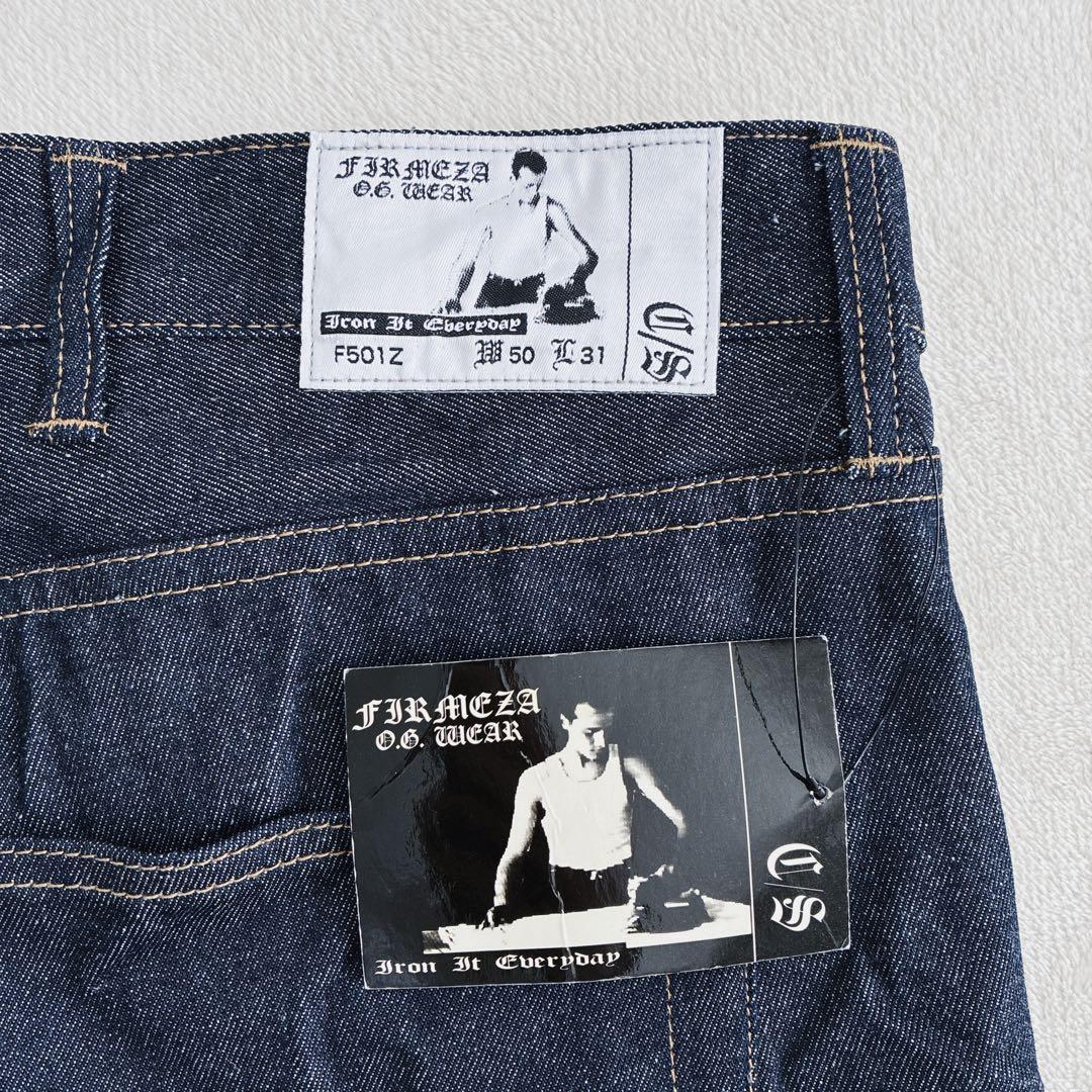 新品未使用firmeza 真っ紺　デニム　廃盤　希少　でか履き　F501Z