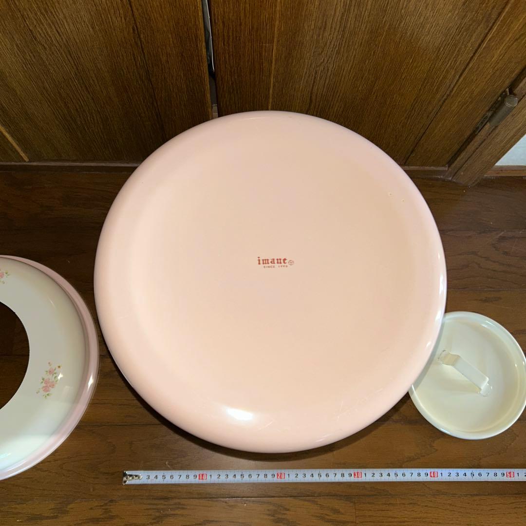 イマン　ホーロートラッシュ缶