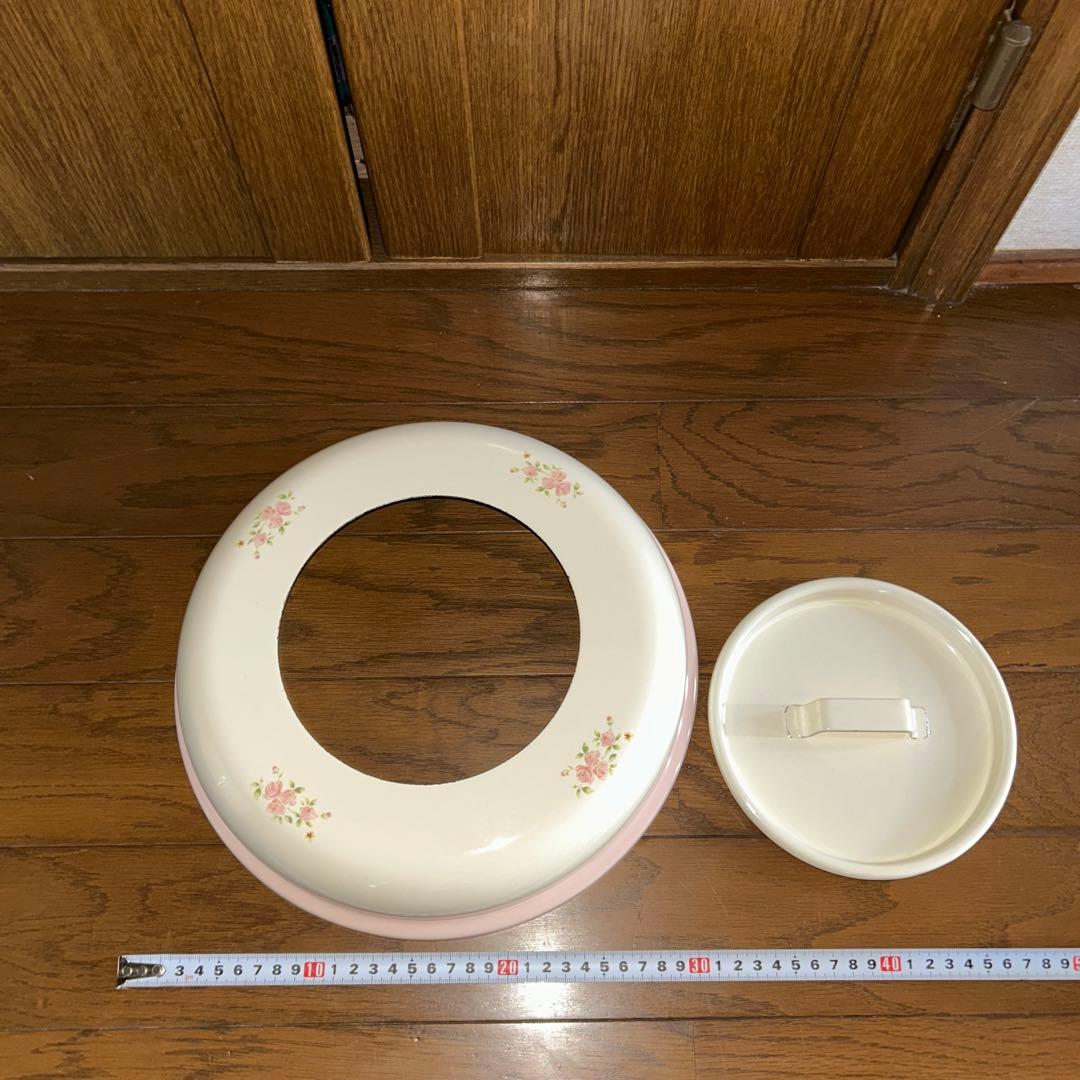 イマン　ホーロートラッシュ缶