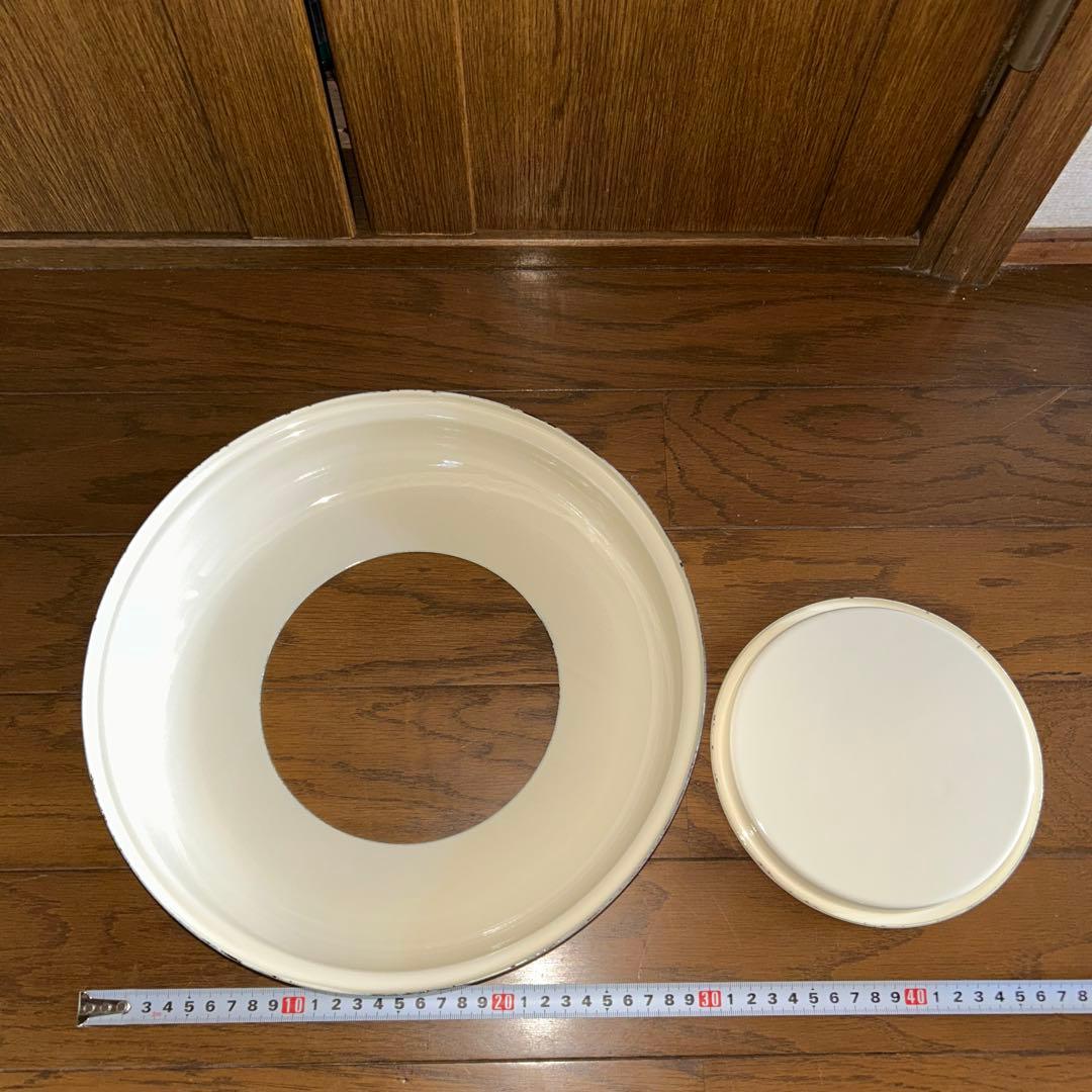 イマン　ホーロートラッシュ缶