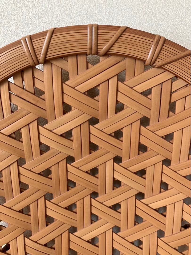 竹工芸閑　飯島正章さん　亀甲編み盛り皿