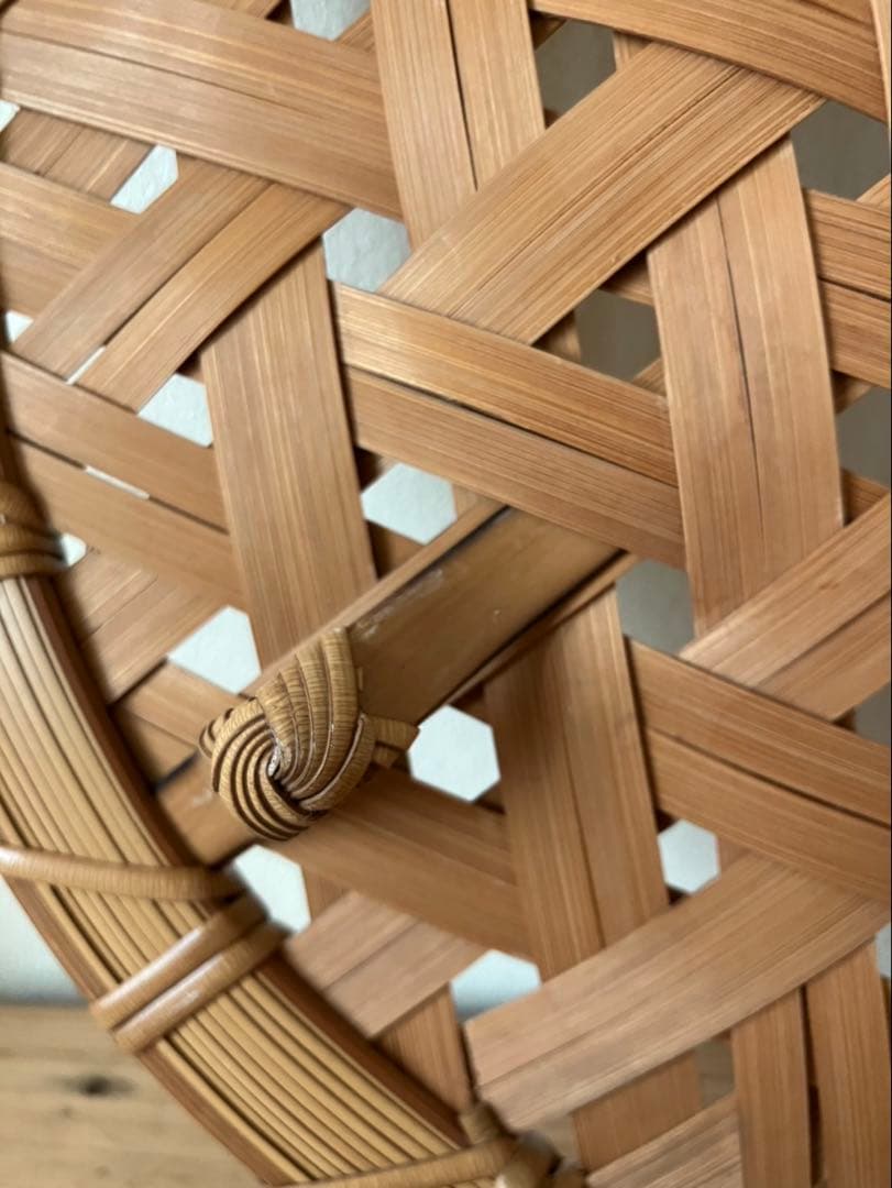 竹工芸閑　飯島正章さん　亀甲編み盛り皿