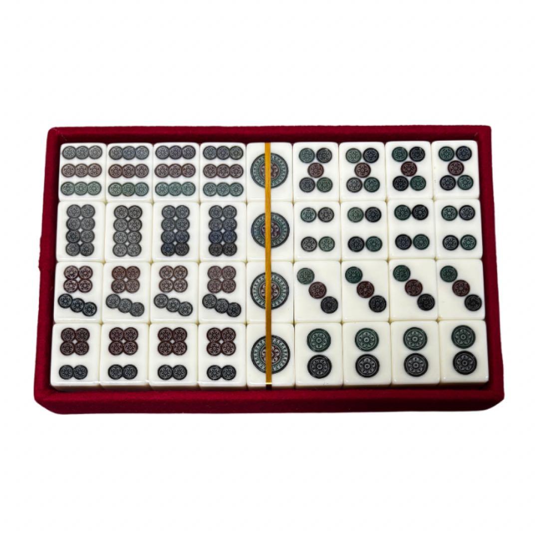 未使用　激レア　希少　レトロ　高級麻雀牌 つばき　特選仕上　トランプ証紙付