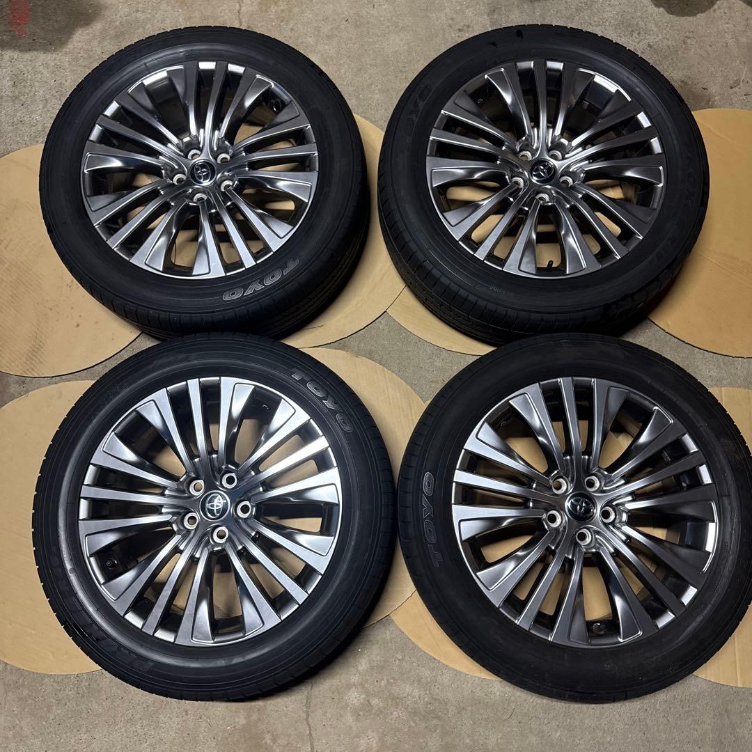 ハリアー80 Zグレード純正　アルミホイール　タイヤ付き　４本セット