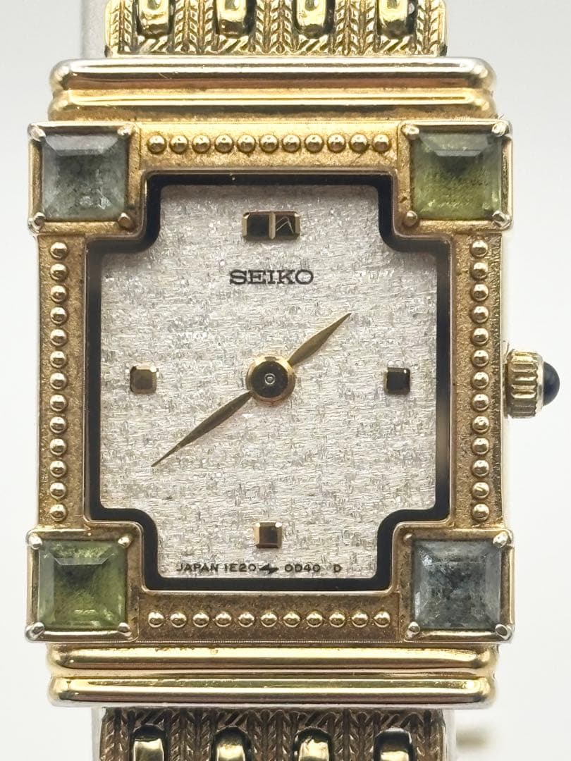 SEIKO セイコー 1E20-5A7A レディース腕時計 ゴールド スクエア型