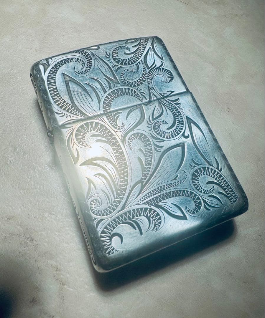 純銀×五面彫刻×Armor （70g） Zippo