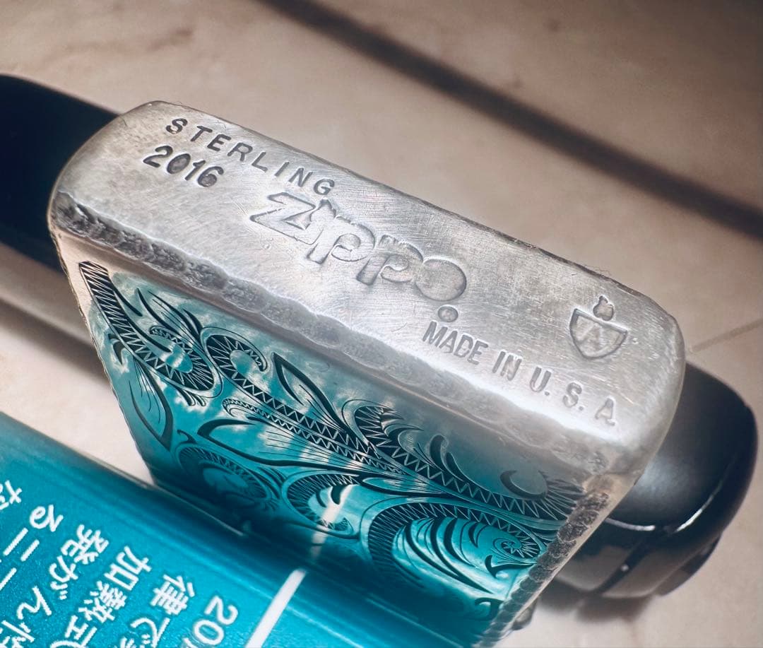 純銀×五面彫刻×Armor （70g） Zippo