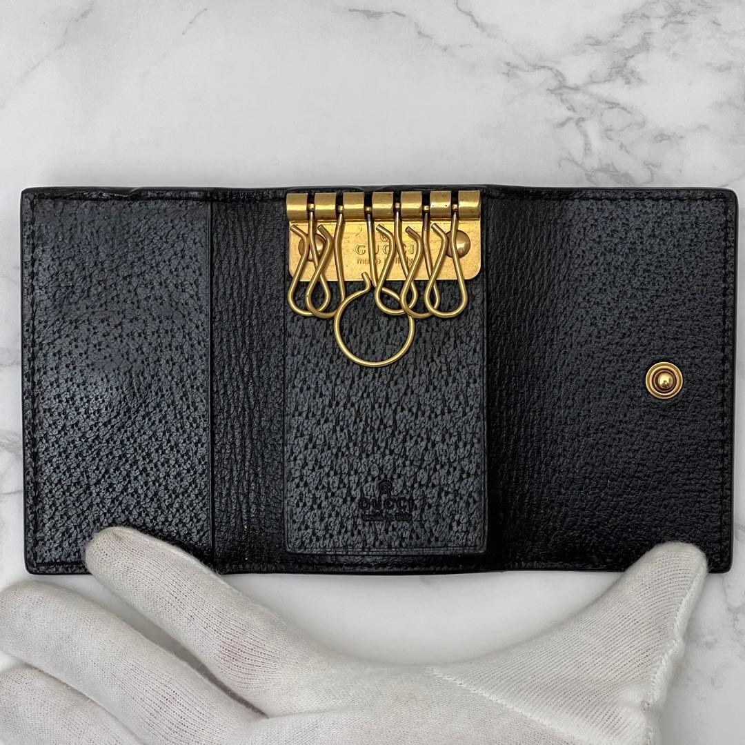 グッチ GUCCI アニマリエ メタル Bee キーケース ブラック