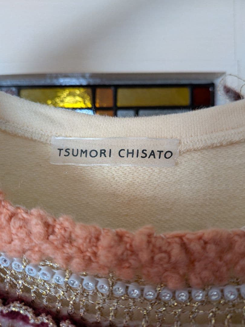 TSUMORI CHISATO 刺繍入り長袖ワンピース