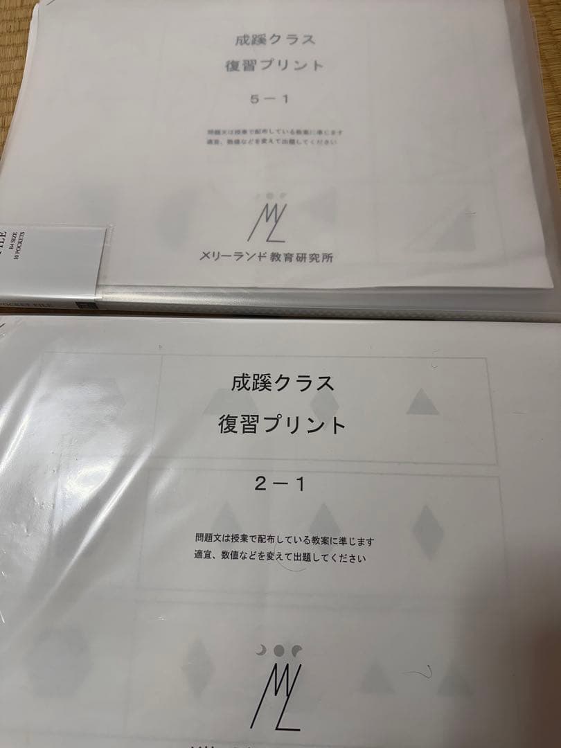 メリーランド　成蹊クラス復習プリントセット