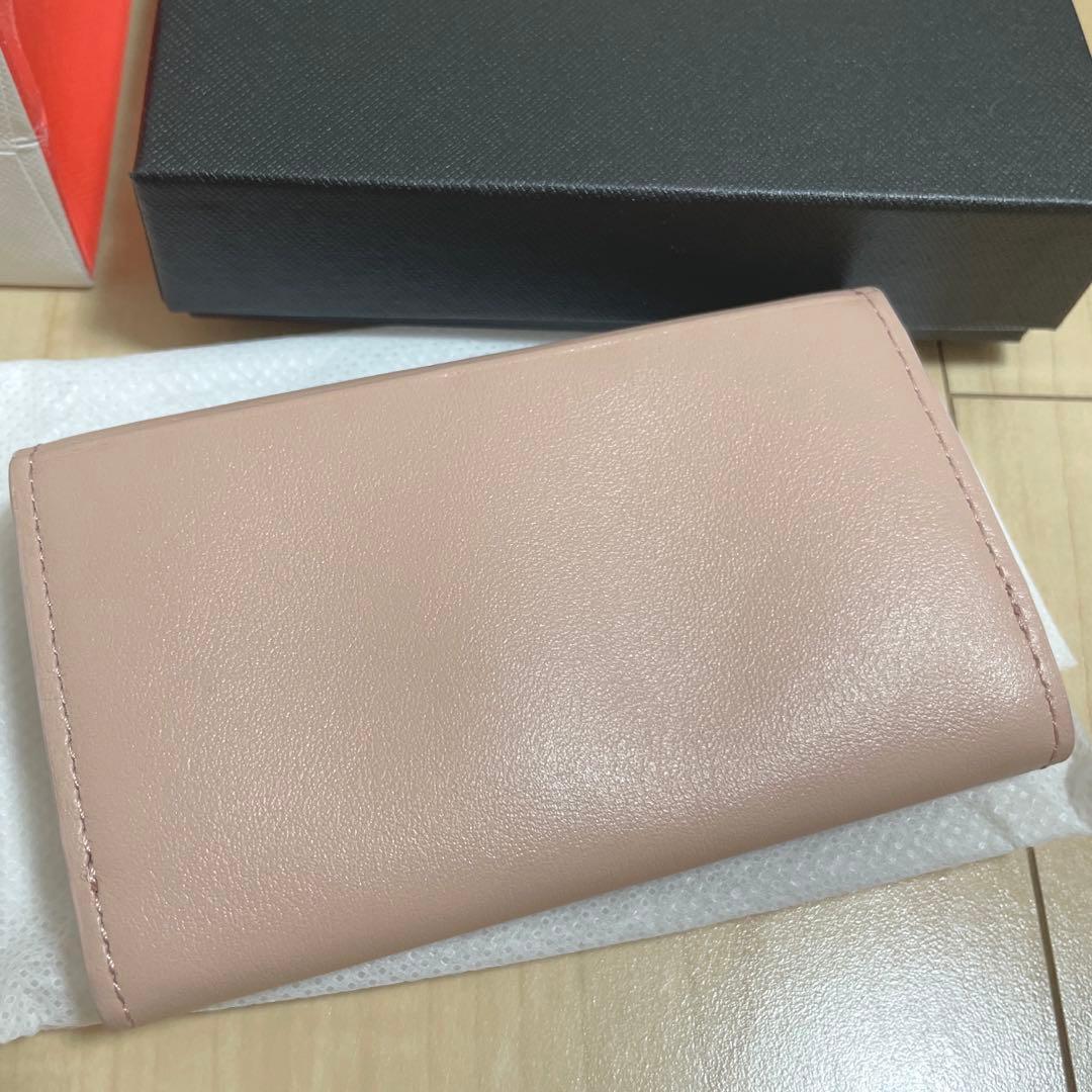 【新品未使用・箱付】ポールスミス Paul Smith 名刺入れ 牛革 ピンク