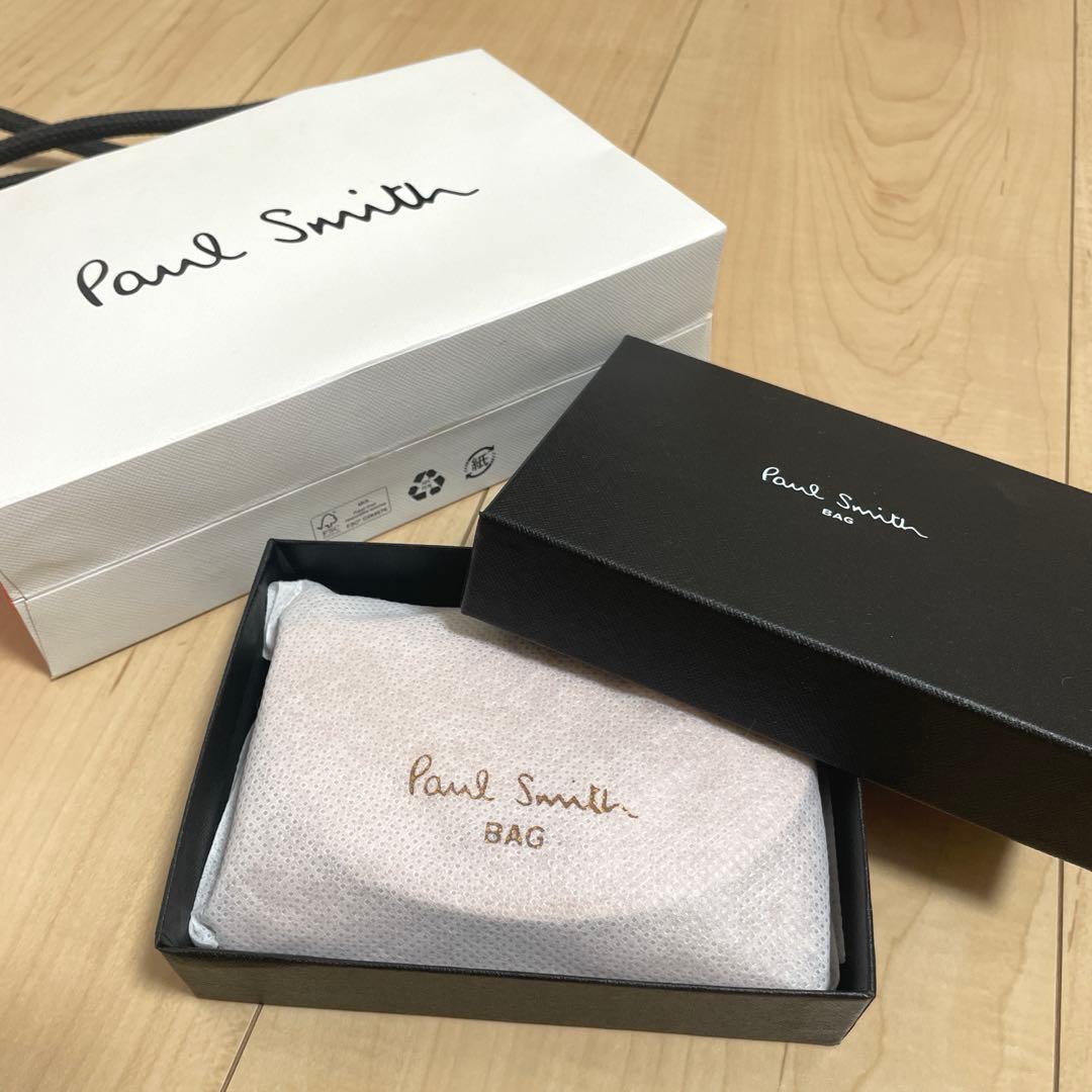 【新品未使用・箱付】ポールスミス Paul Smith 名刺入れ 牛革 ピンク