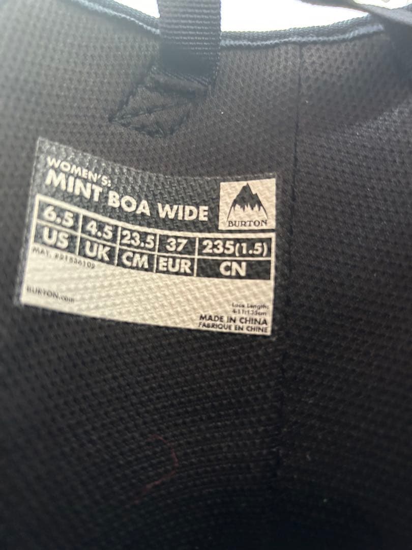 BURTON バートン　MINT BOA スノーボードブーツ(女性用)