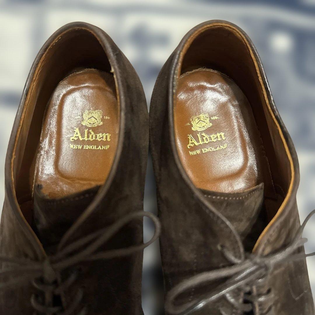 オールデン vチップ　7 スエード