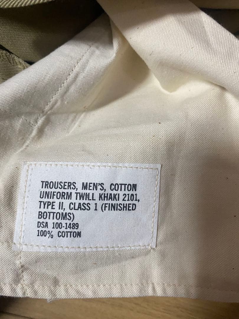 50s60s 米軍U.S.marinesチノ34/35 デッドストック　army