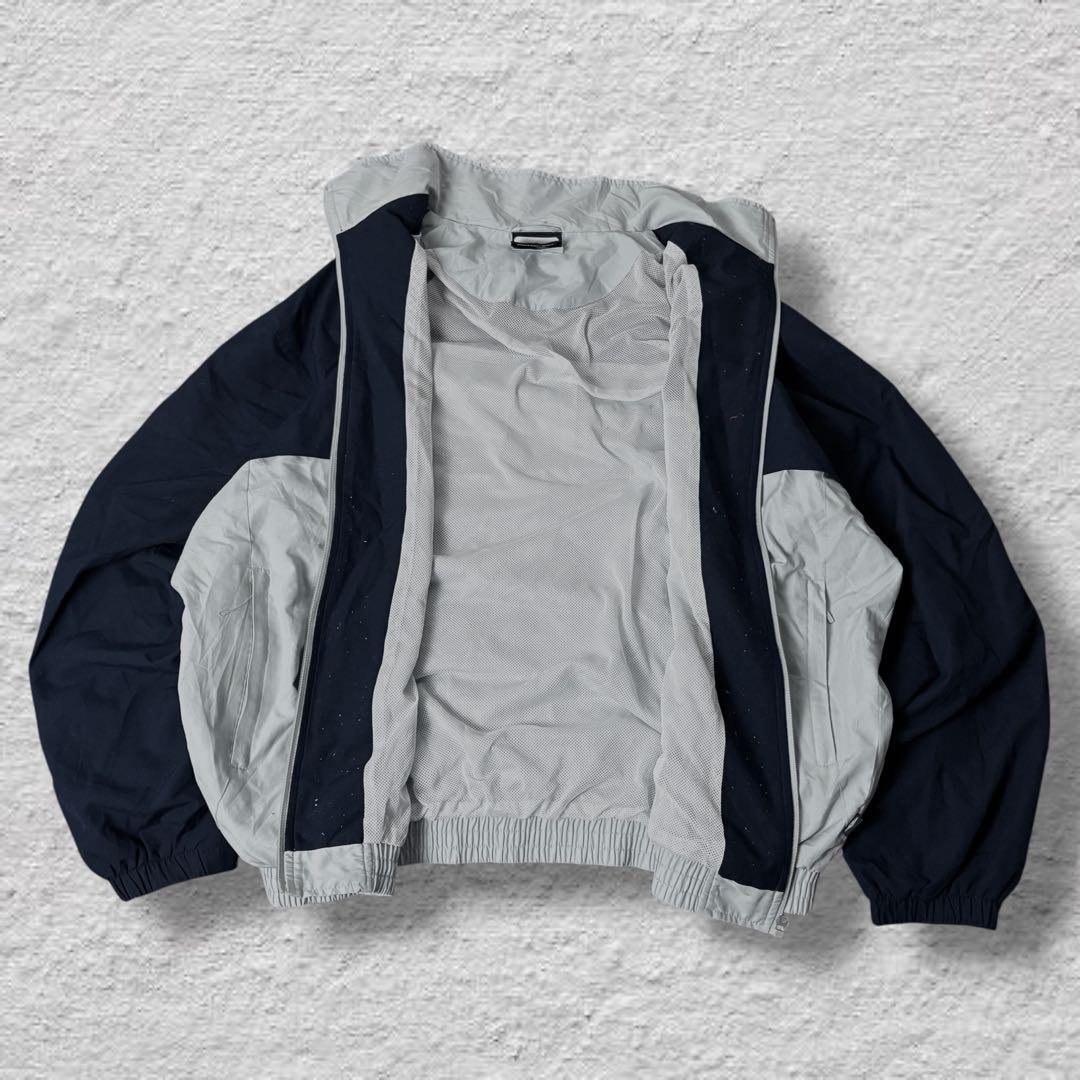 umbroアンブロナイロンジャケット90s古着vintageバイカラーネイビー