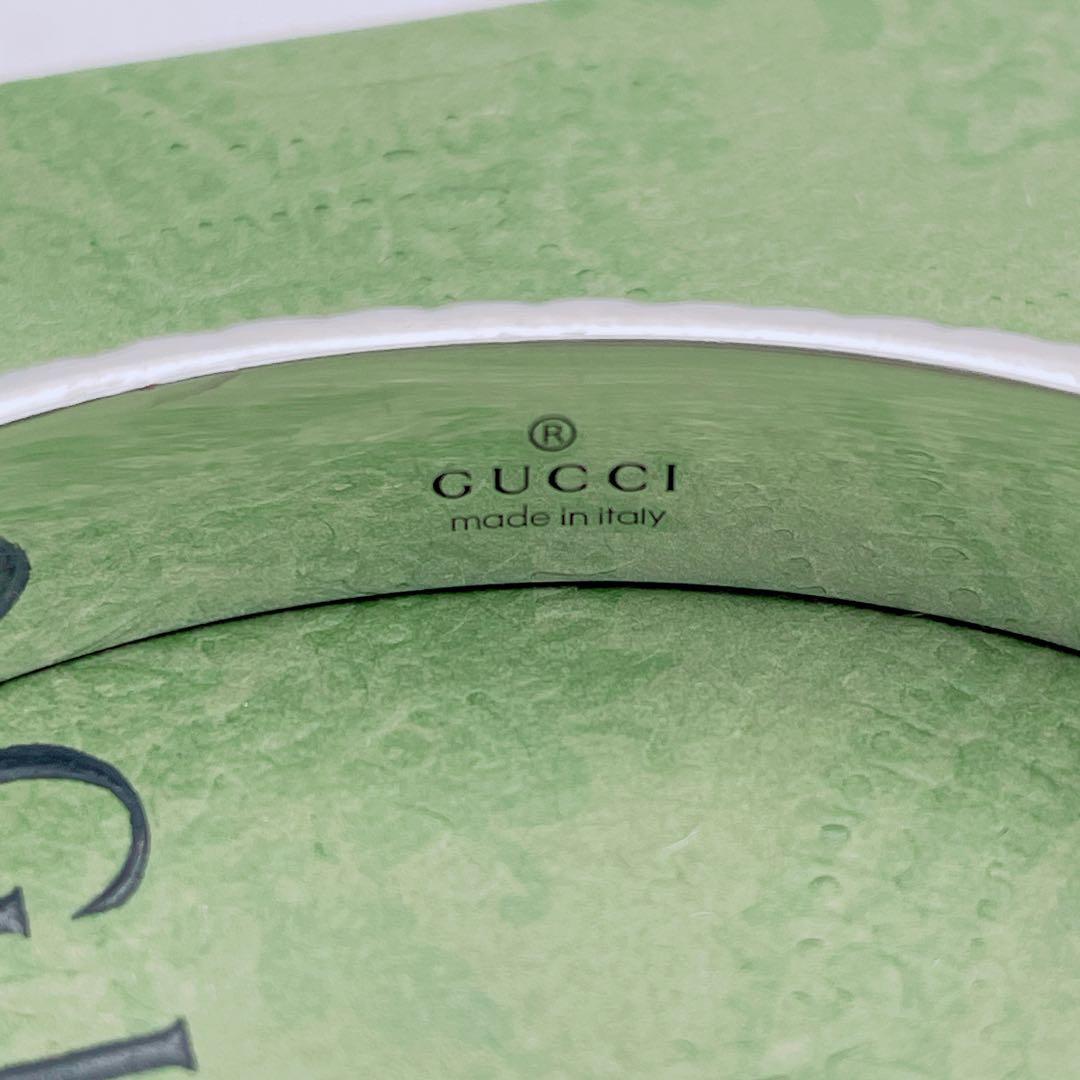 GUCCI バングル　アラベスク　キャット　インターロッキング　シルバー