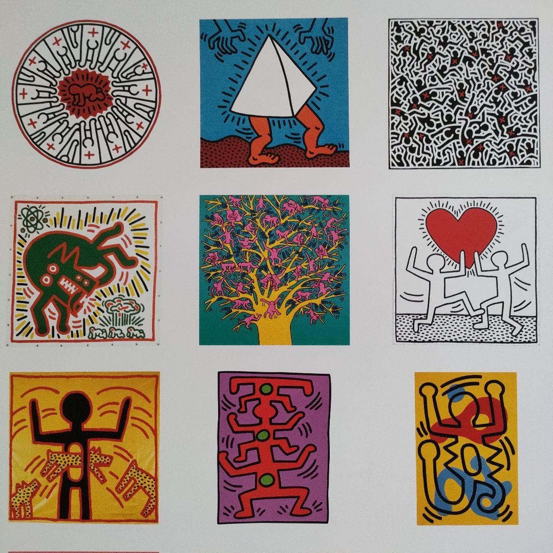 \"未使用\"キースヘリング Keith Haringリトポスター　1998カレンダ