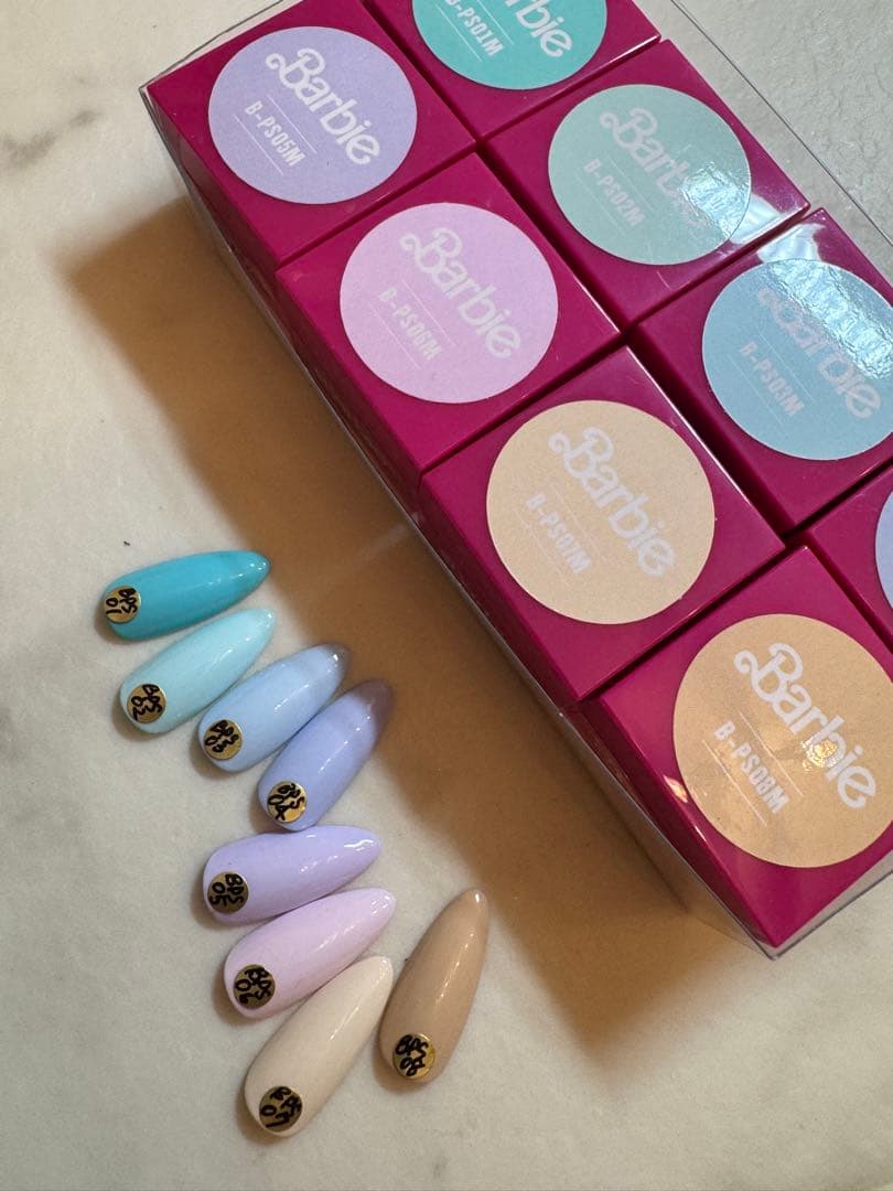 Barbie カラージェル　パステル8色セット