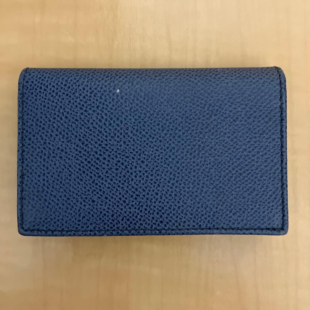 Salvatore Ferragamo ネイビー名刺入れ