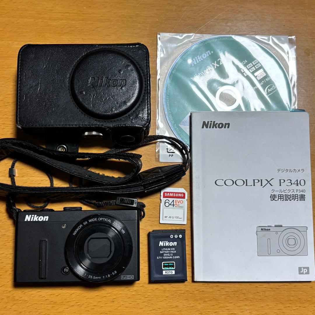 Nikon COOLPIX P340 コンパクトデジタルカメラ 動作確認済