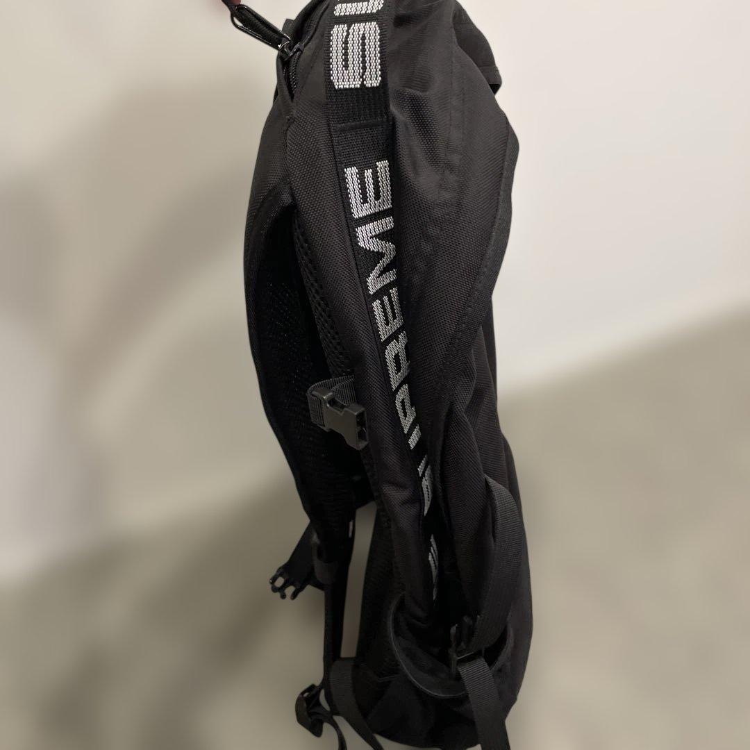 バッグ Supreme 18ss Tape Logo Back Pack Black