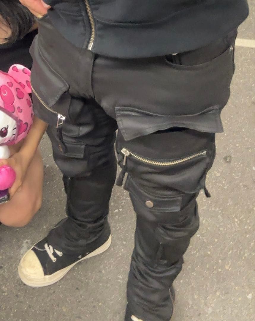 mlvince レザーカーゴパンツ　32