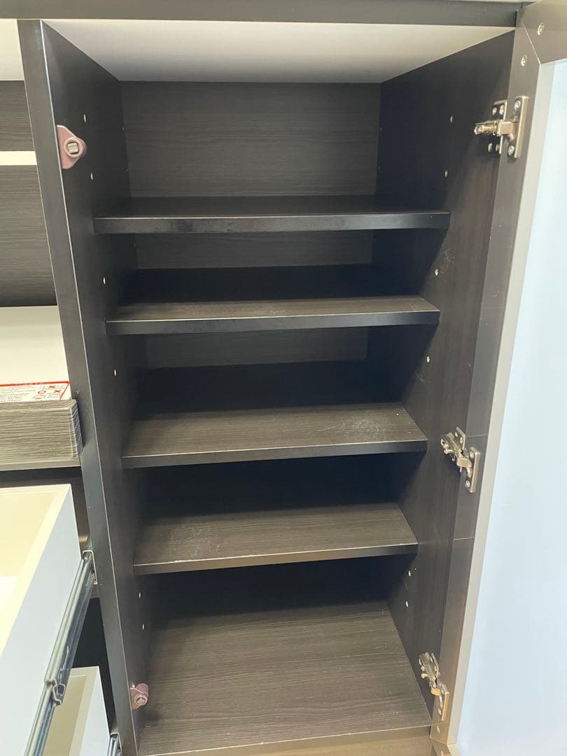 うみんちゅ【 ニトリ Ｎポスティア 90BK 食器棚 】