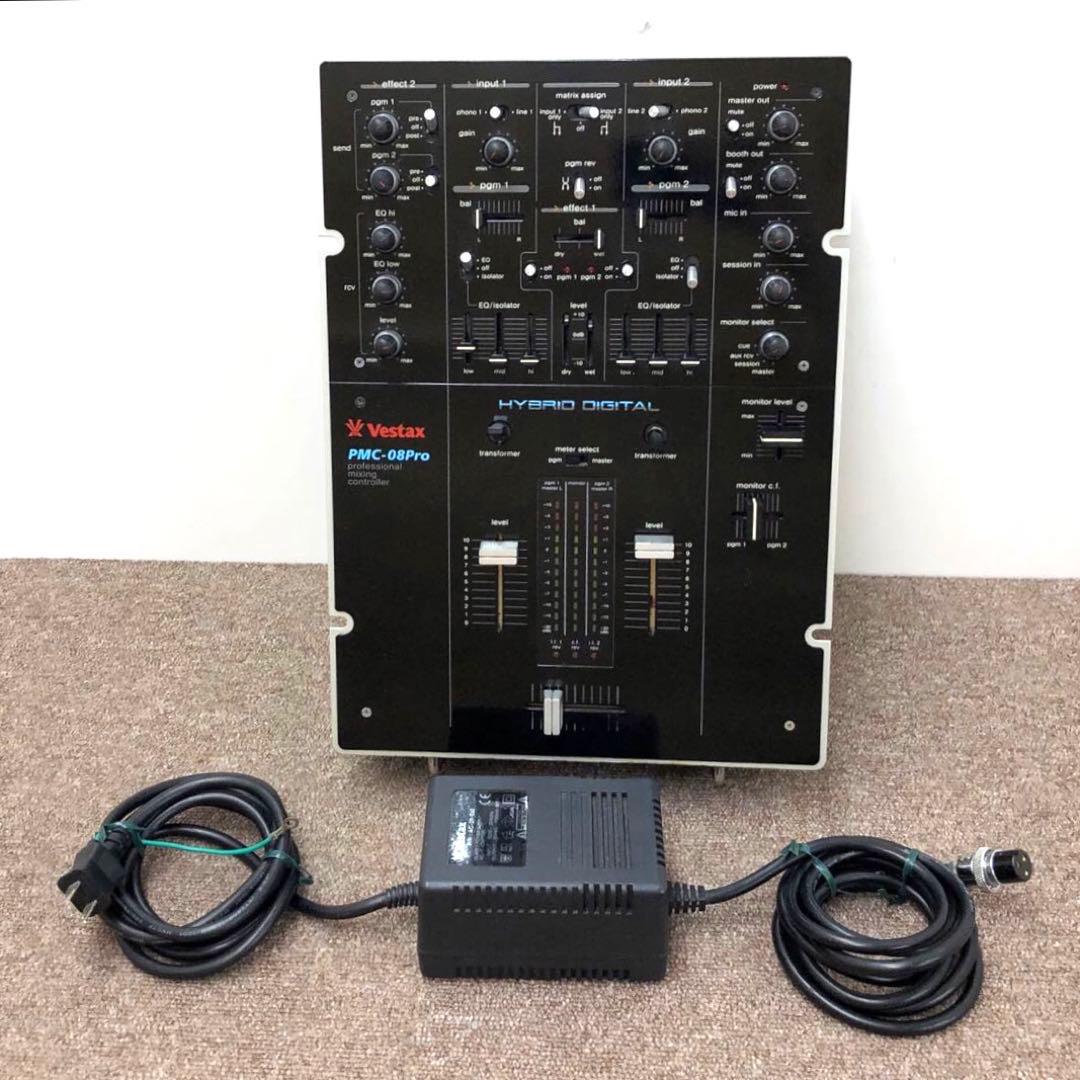 【美品】　Vestax PMC-08Pro ミキシングコントロール、DJミキサー