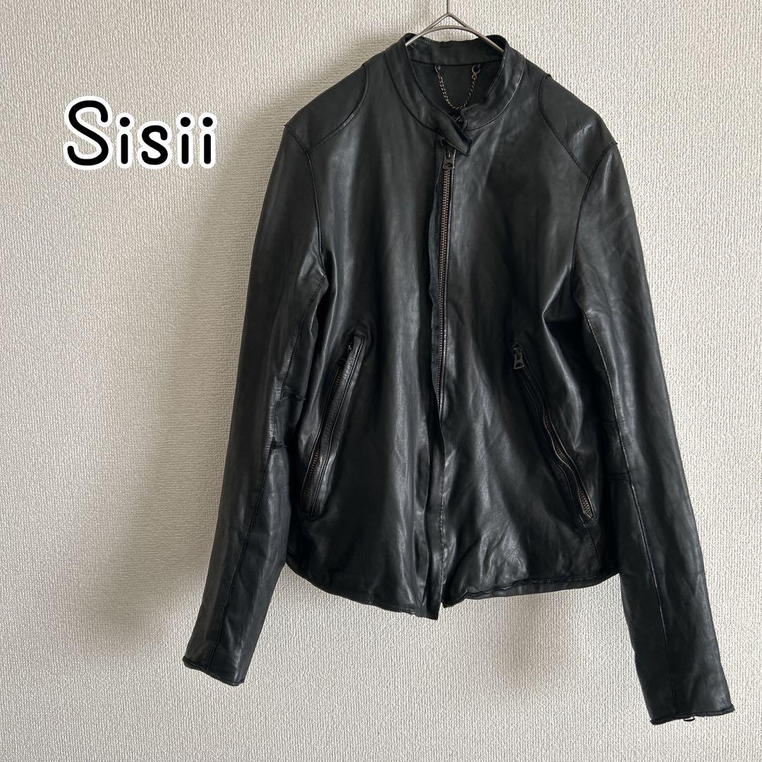 Sisii シシ レザージャケット ライダース シングル XS GACKT 牛革