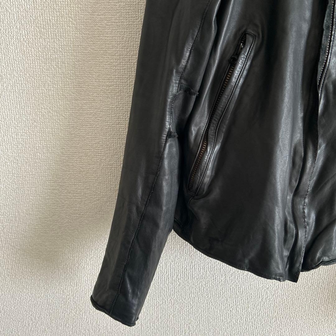 Sisii シシ レザージャケット ライダース シングル XS GACKT 牛革