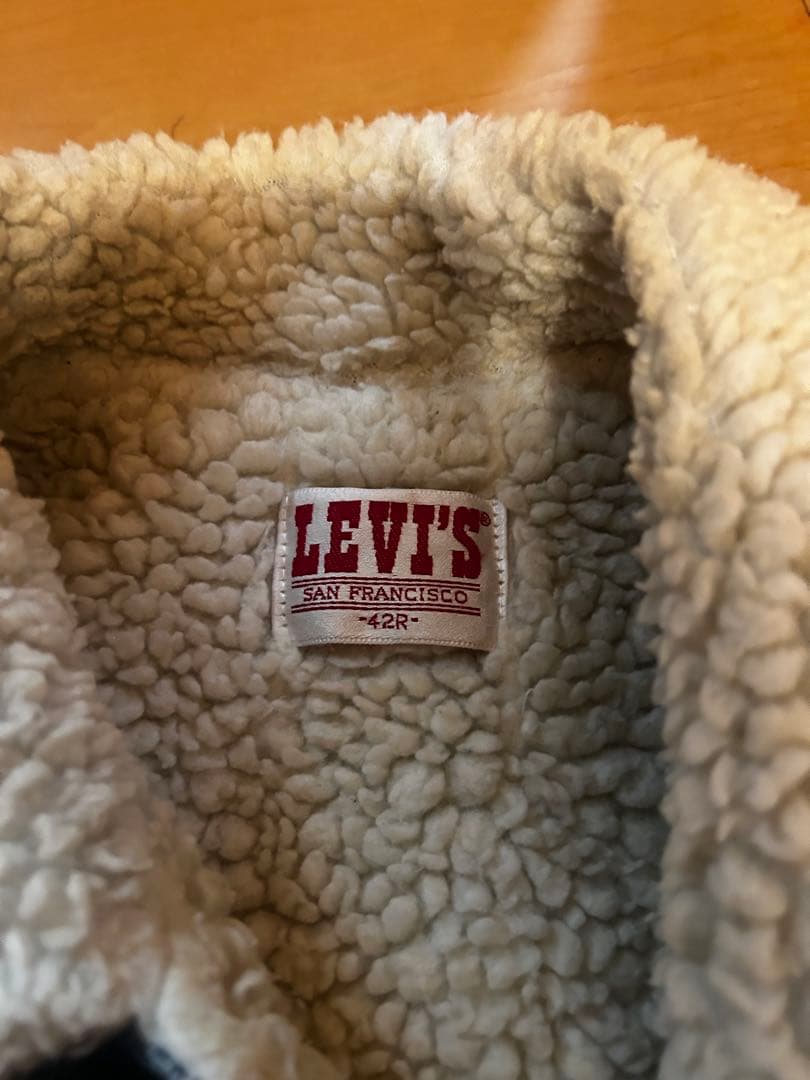 80s LEVI'S ボア付きデニムジャケット アメリカ製